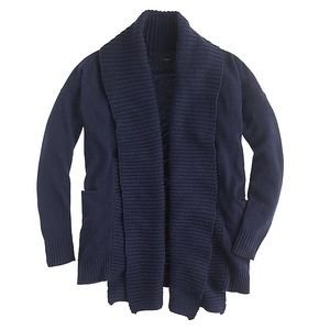 J. Crew Open Shawl-Collar Cardigan Sweater
